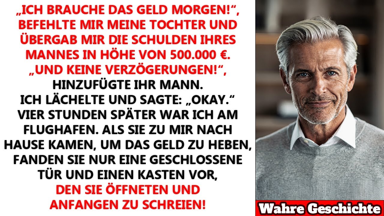 Meine Tochter verlangte Geld für die Schulden ihres Mannes – also verschwand ich einfach.