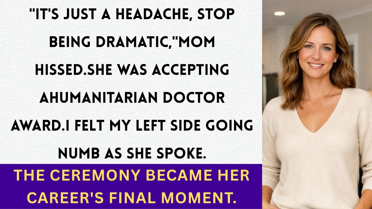 During Mom's Award Ceremony, She Dismissed My Stroke—Her Medical Mentor Witnessed Everything