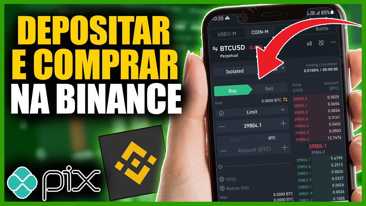 COMO DEPOSITAR DINHEIRO E COMPRAR CRIPTOMOEDAS NA BINANCE PELO CELULAR E PC - VIA PIX RAPIDO E FACIL