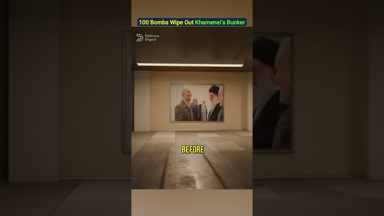 100 Bunker Busters Bombs Wipe Out Khamenei&rsquo;s Underground Bunker