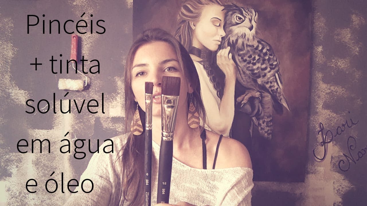 Sobre Pincéis e Tinta a óleo solúvel em água
