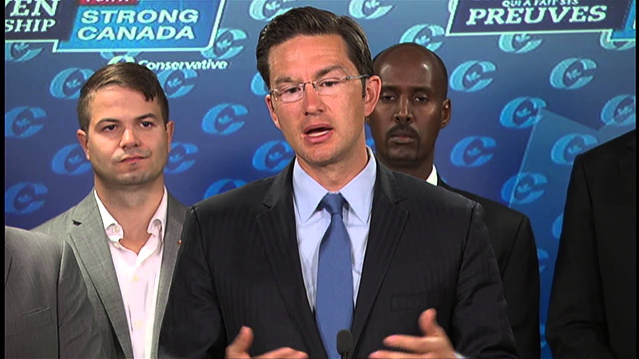 Pierre Poilievre asked about niqab ban for public servants