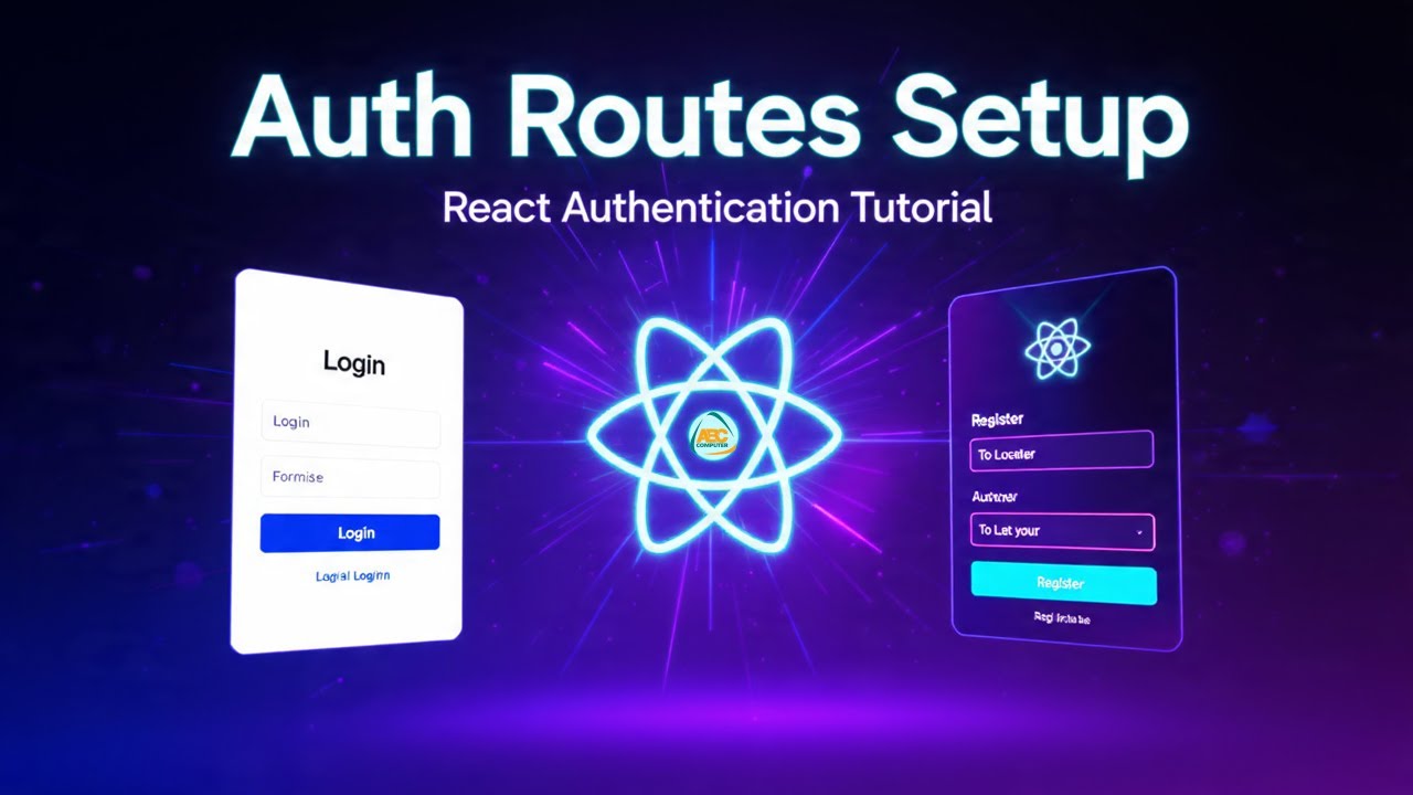 Part 10: Auth Route Setup with Login & Register UI | React Router Nested Routes Bangla