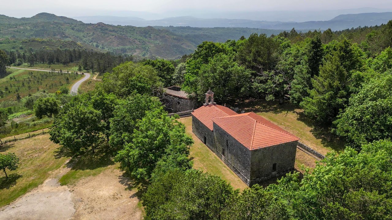ERMIDA DA VIRXE DO MONTE a vista de dron