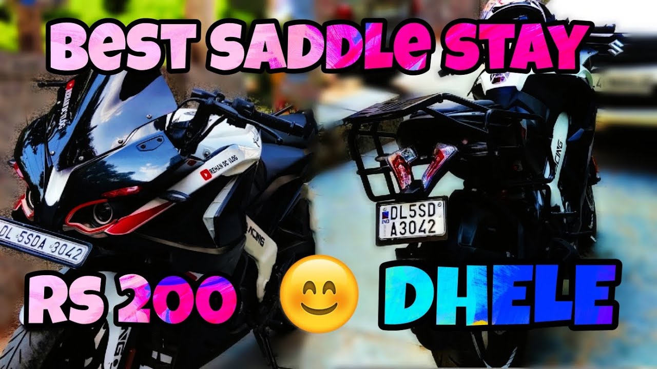 2023 Pulsar RS 200  TOURING SETUP WITH TOP RACK AND SADDLE STAY - Modified