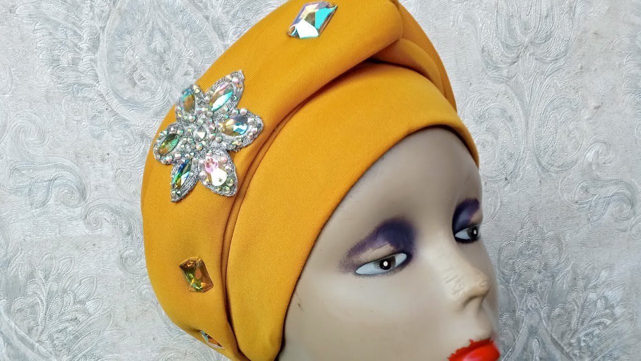 how to create a criss cross turban design @goldssignature