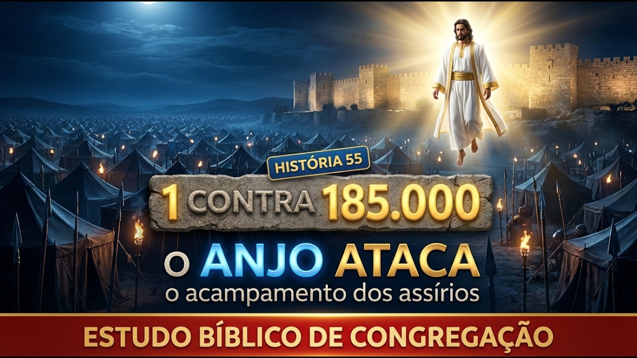 História 55 | Estudo Bíblico de Congregação | 185.000 SOLDADOS CONTRA UM ANJO: QUEM VENCE?