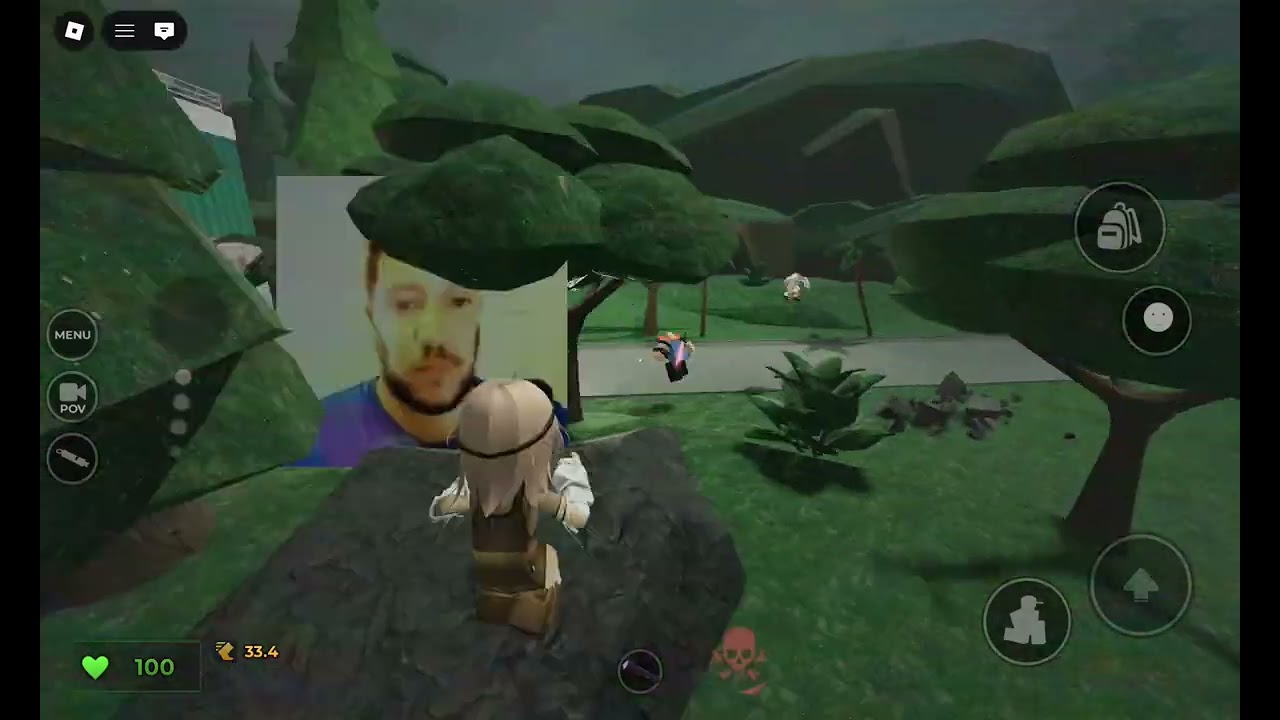 Jogando evade obs:eu não sei jogar