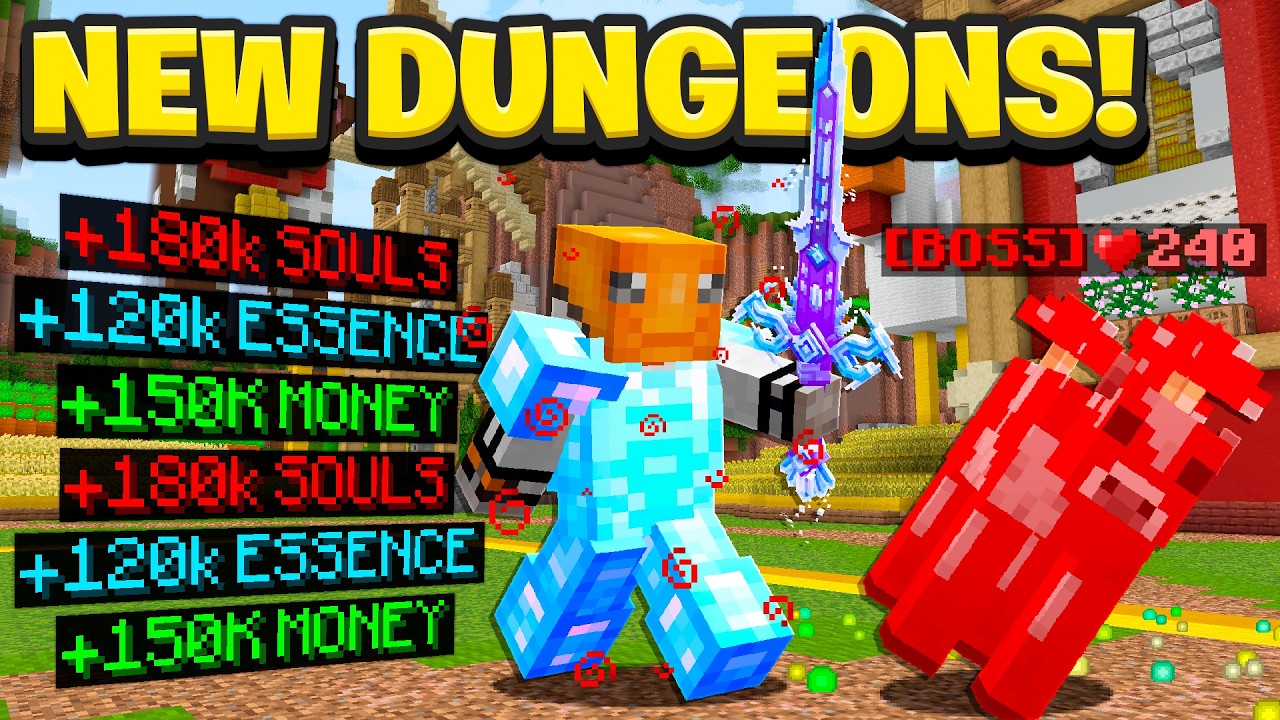 My NEW Minecraft Dungeons Server is OUT NOW! (FREE TO PLAY)