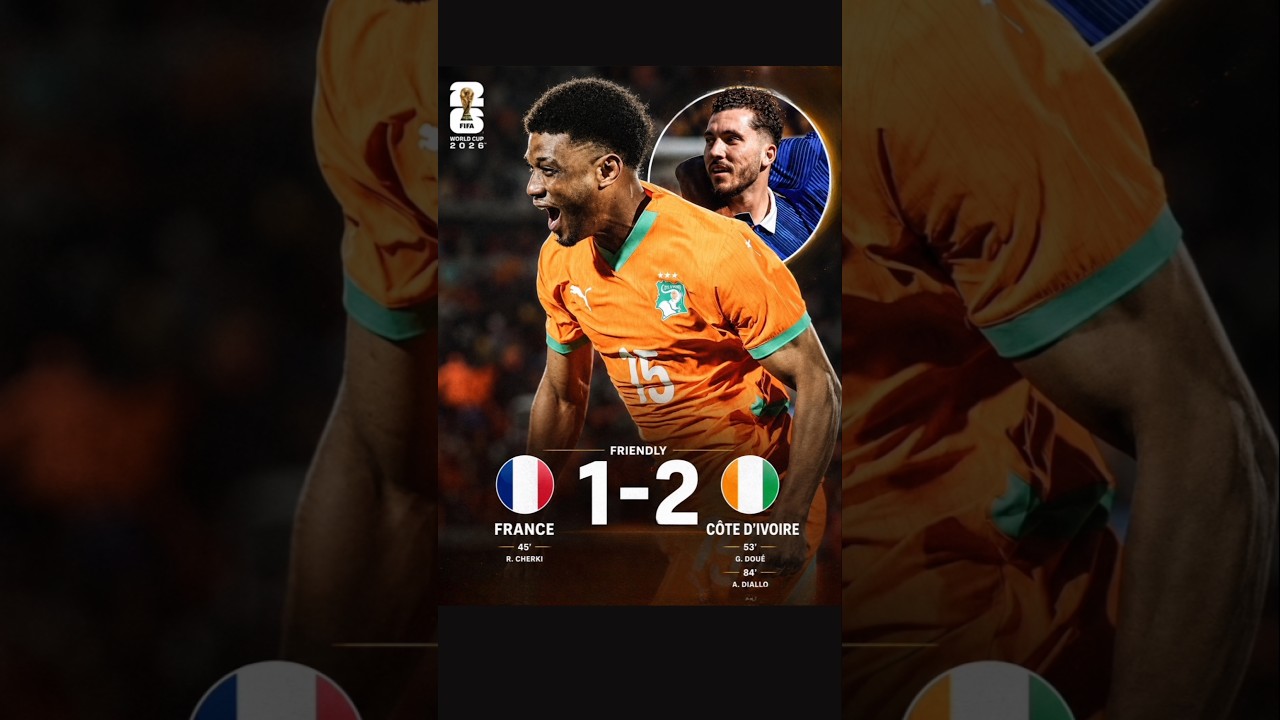 France 1-2 Ivory Coast 🔥 Shock Result!