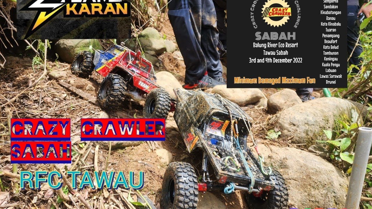 CRAZY CRAWLER SABAH RFC TAWAU PART 1