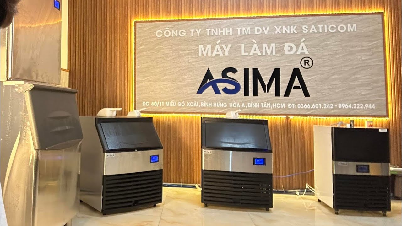 Máy làm đá viên ASIMA, sự lựa chọn thông minh cho quán trà sữa, cà phê, quán ăn.