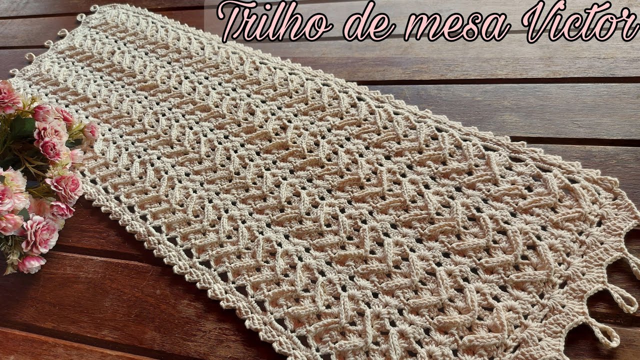 Trilho de mesa Victor - #croche