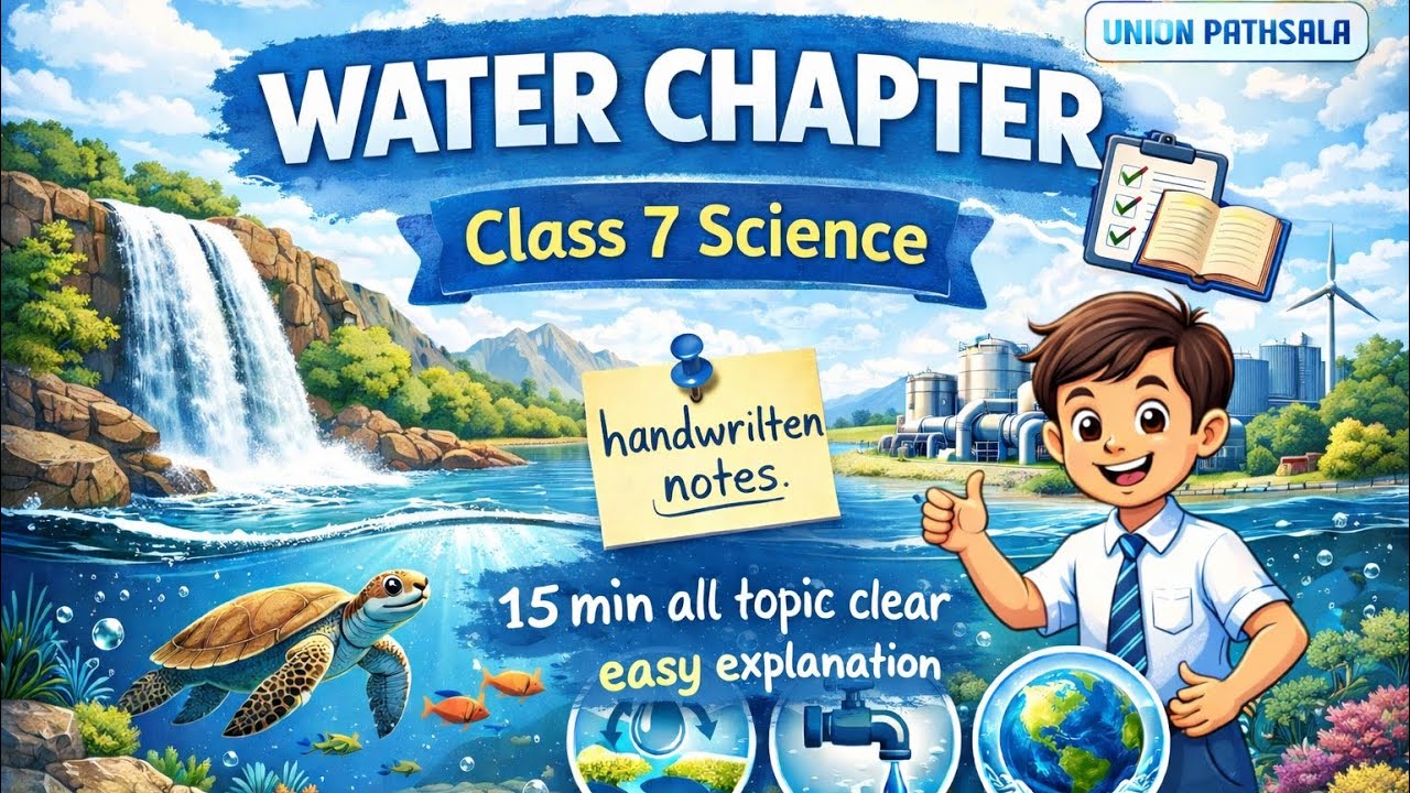 Water Chapter Class 7 | All Topics Covered | Handwritten Revision #youtube #viral 