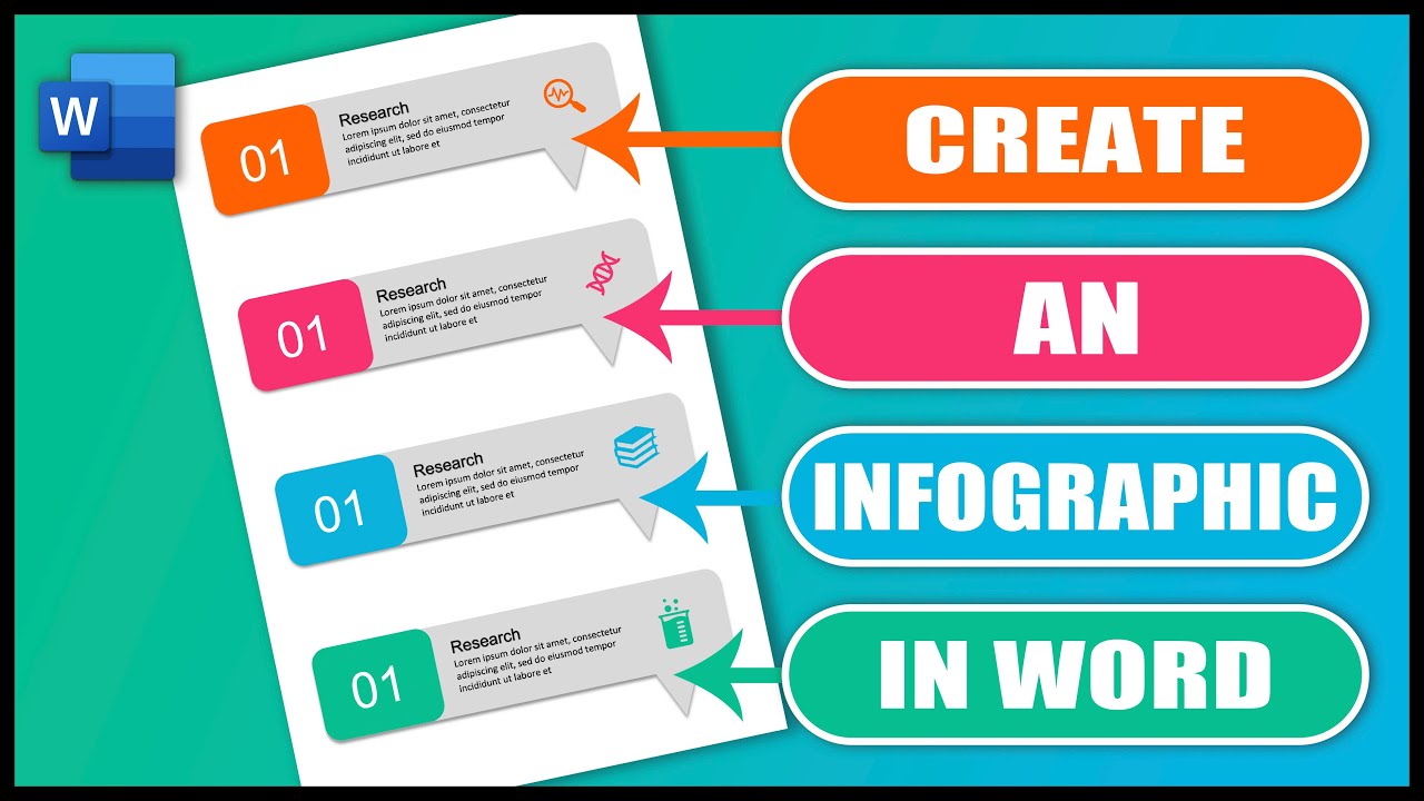 How to Make an Infographic in Word - Save as an Image| EASY TUTORIAL