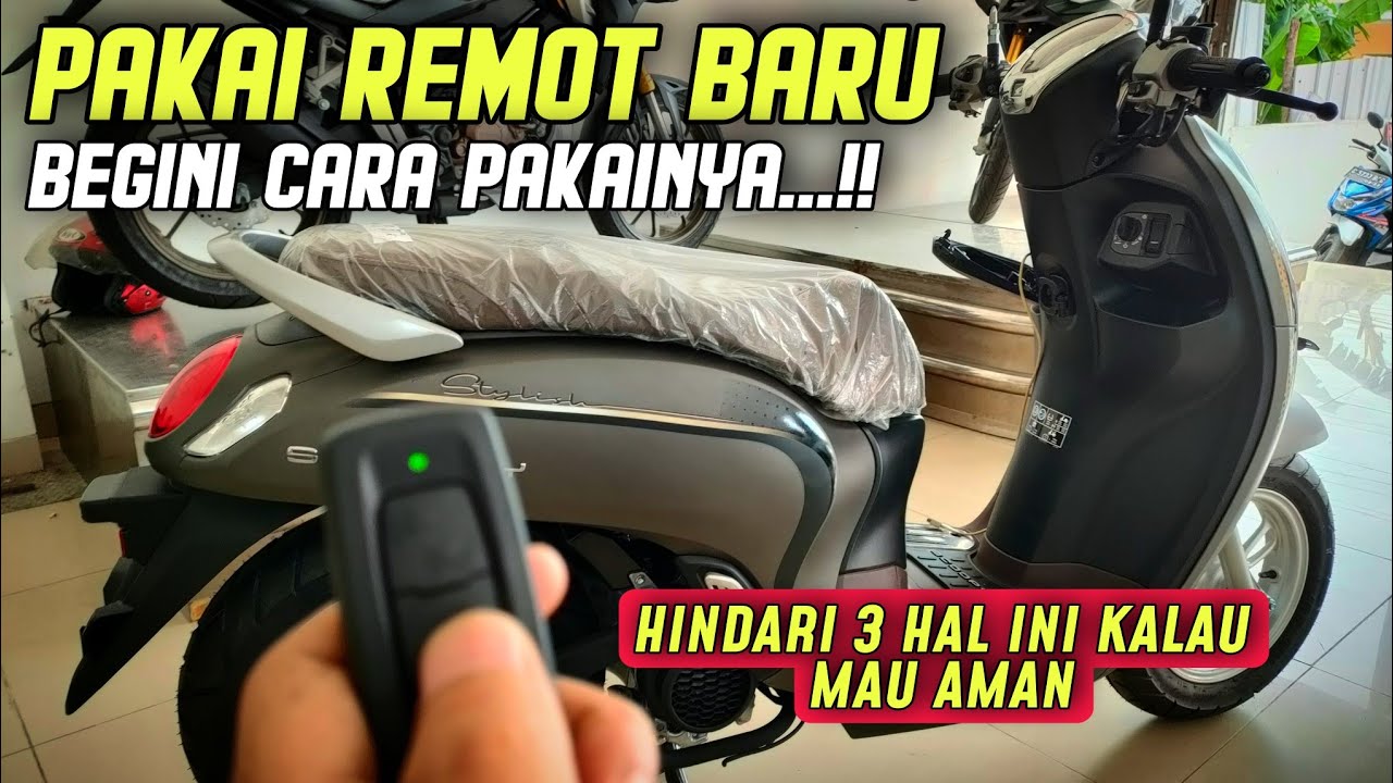 CARA PAKAI REMOT SCOOPY 2023🔥HINDARI JUGA BEBERAPA HAL INI‼️