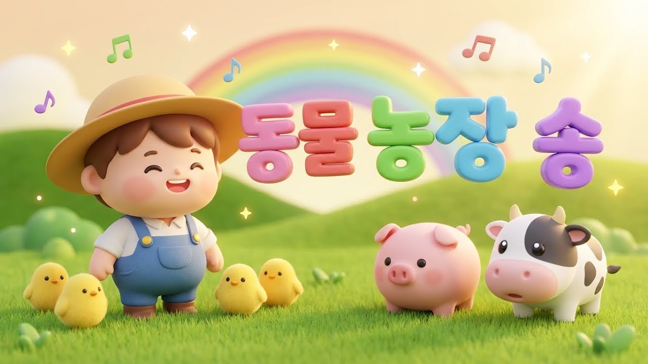 꼬마 농부의 동물 농장 🐮🐥  인기 동요 모음  동물 소리 배우기  인기 동요 2026