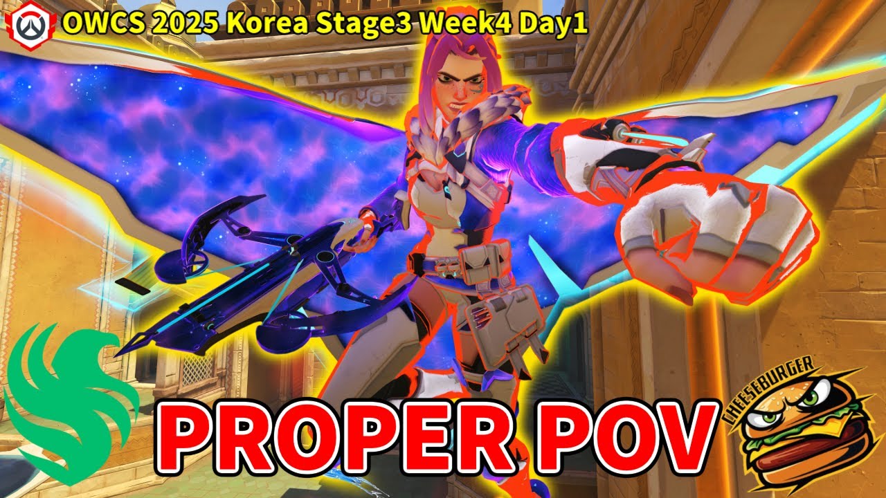 【Proper POV】Team Falcons vs CHEESEBURGER OWCS 2025 Korea Stage 3 Week4 Day1【Overwatch 2】