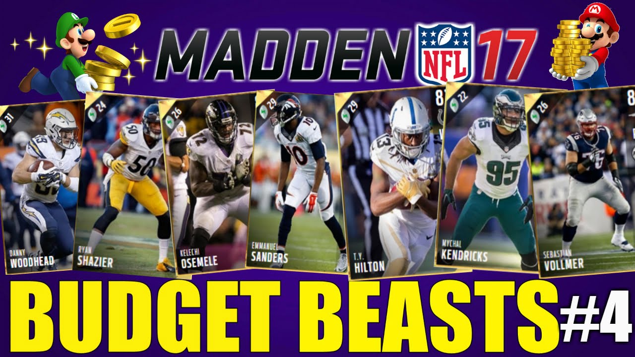 BUDGET BEASTS! REALLY GOOD PLAYERS FOR REALLY CHEAP! Madden 17 Ultimate Team Episode #4