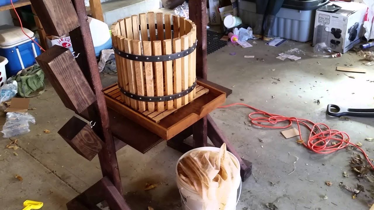 Apple Cider Press - Make your own apple cider press and grinder