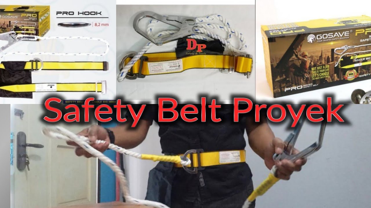 Sabuk Pengaman Proyek SAFETY BELT GOSAVE SINGLE BIG HOOK Pro series