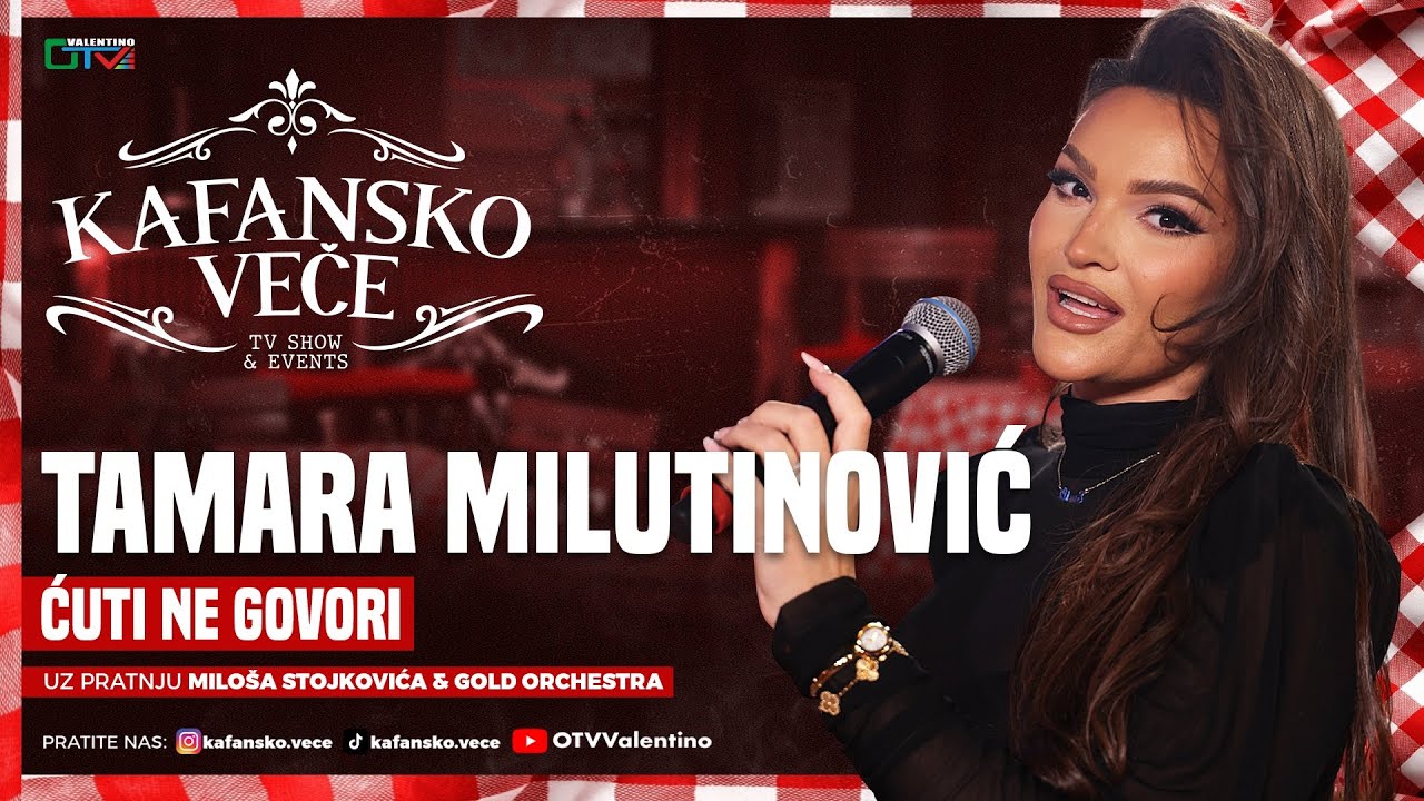 TAMARA MILUTINOVIC - CUTI NE GOVORI | UZIVO | MILOS STOJKOVIC I GOLD ORK | 2025 | KAFANSKO VECE