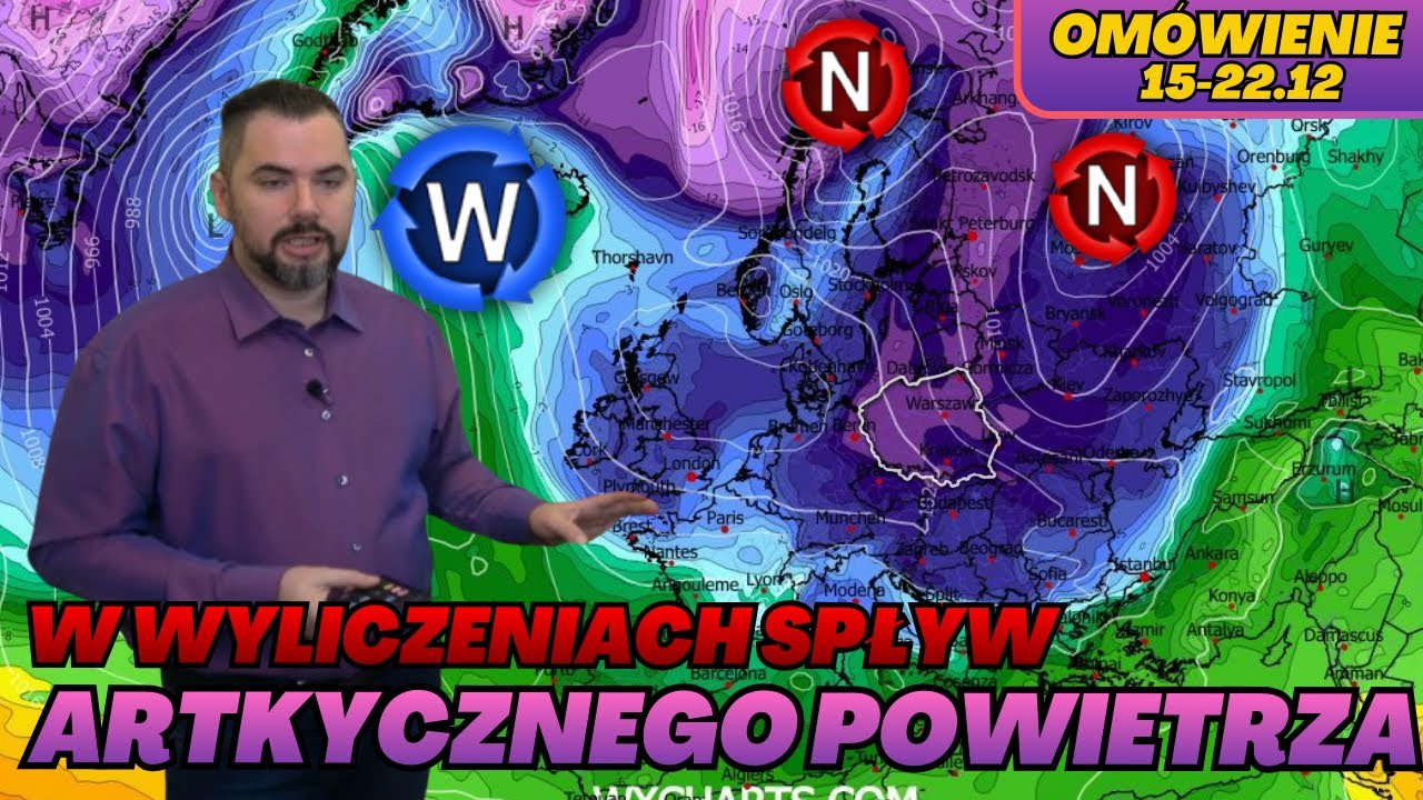 Spływ arktycznego powietrza przed Świętami? Zmiana wzorc&oacute;w pogodowych GFS.