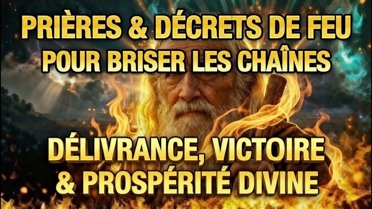 PRIÈRES & DÉCRETS DE FEU POUR BRISER LES CHAÎNES | DÉLIVRANCE, VICTOIRE & PROSPÉRITÉ DIVINE