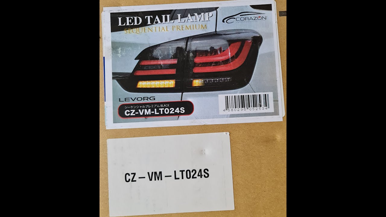 Subaru Levorg MY17 Corazon Tail Lights Install