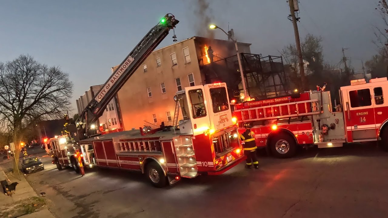 House Fire 1600 Blk Edmondson Ave Baltimore City Md 4-16-25