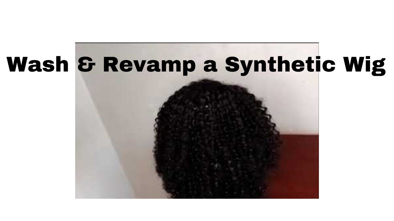 HOW TO WASH AN AFRO KINKY SYNTHETIC WIG | Beginner  Freindly