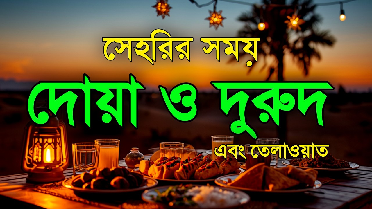 সেহরিতে শুনুন দোয়া ও দুরুদ | সেহরির সময় কোরআন তেলাওয়াত । Sehri Dua & Durud | Ramadan Dua In Sehri