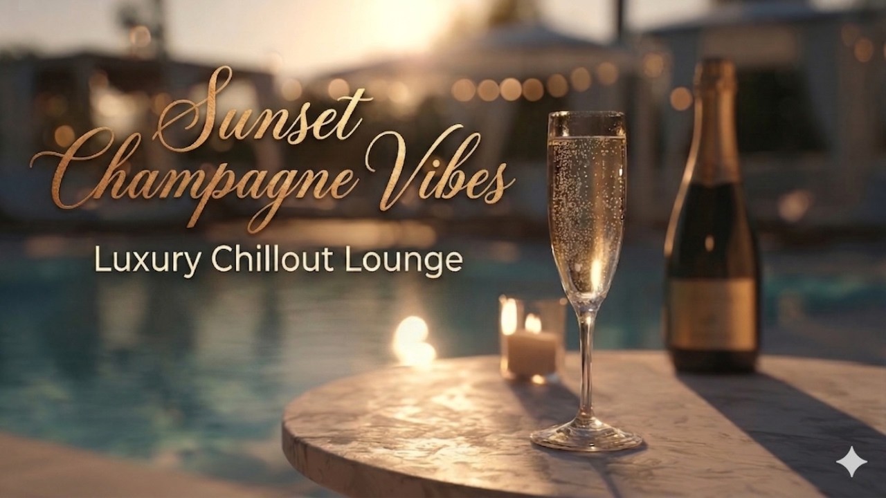 Sunset Champagne Vibes 🍾 Luxury Chillout Lounge 2026 | Poolside Relaxation