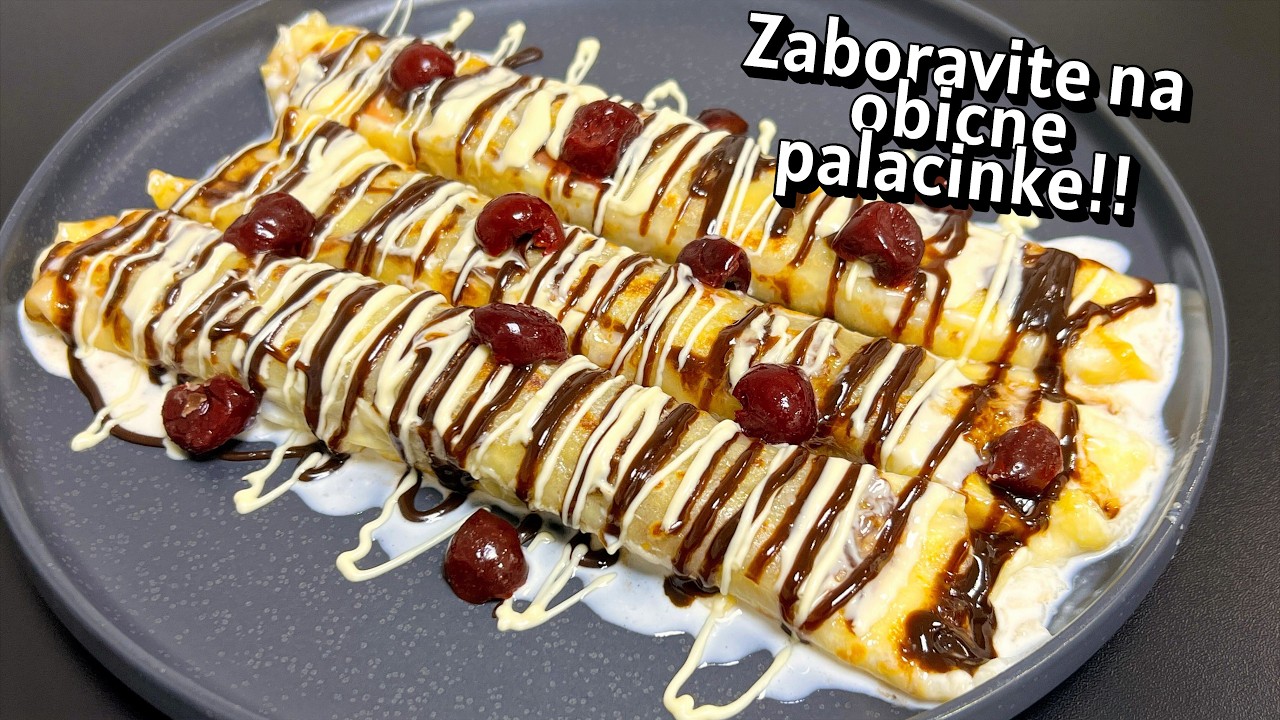 PUNJENE PALACINKE ZAPECENE U RERNI KOJE SE TOPE U USTIMA