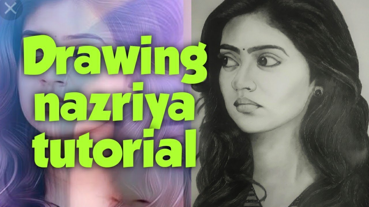 How to draw nazriya#pencil drawing#realistic pencil drawing#nazriya#drawing tutorial