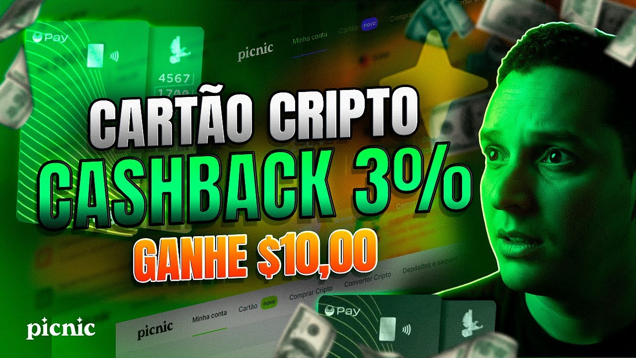 PICNIC O Cart&atilde;o CRIPTO que te PAGA R$55 e ZERA seu IOF