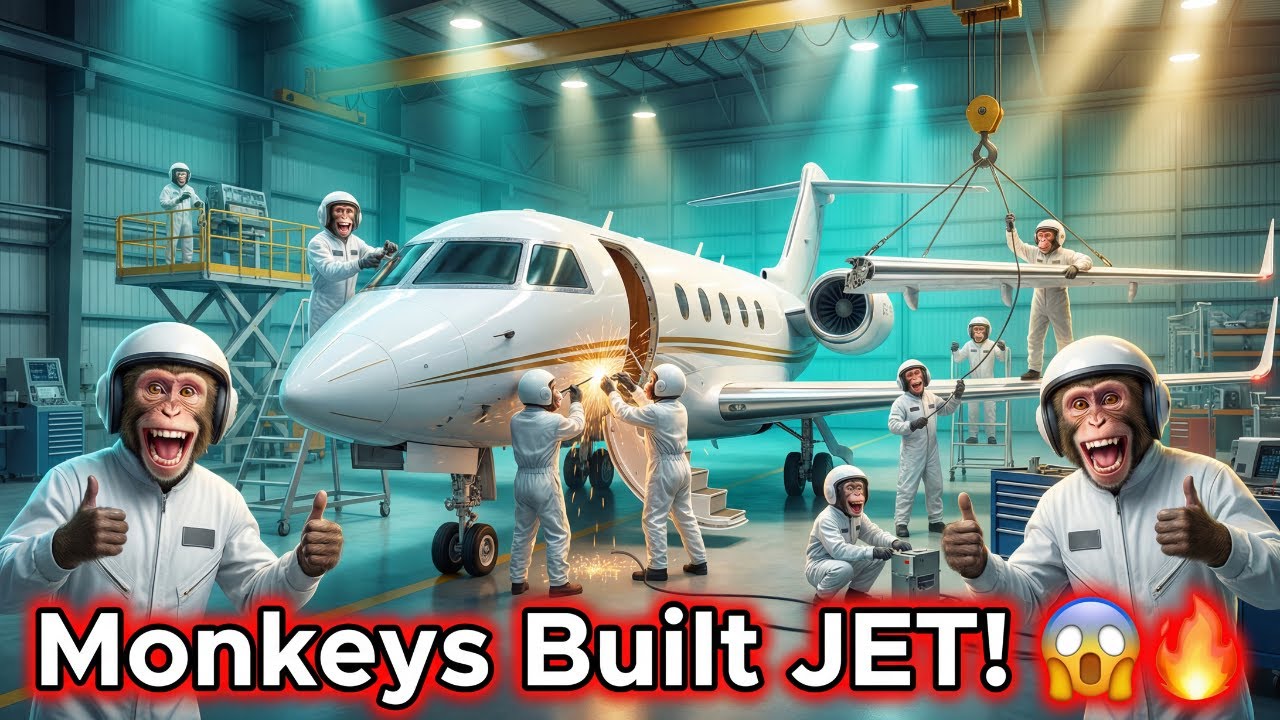 Monkeys Build Luxury Private Jet From Scratch 😱✈️ | Insane 4K Engineering