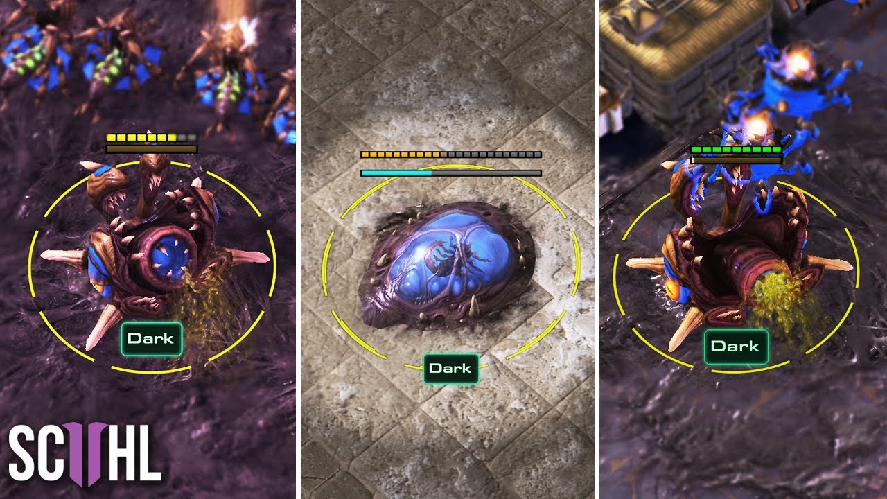 Dark's TRIPLE ZERG CHEESE - Starcraft 2: Dark vs. Stats