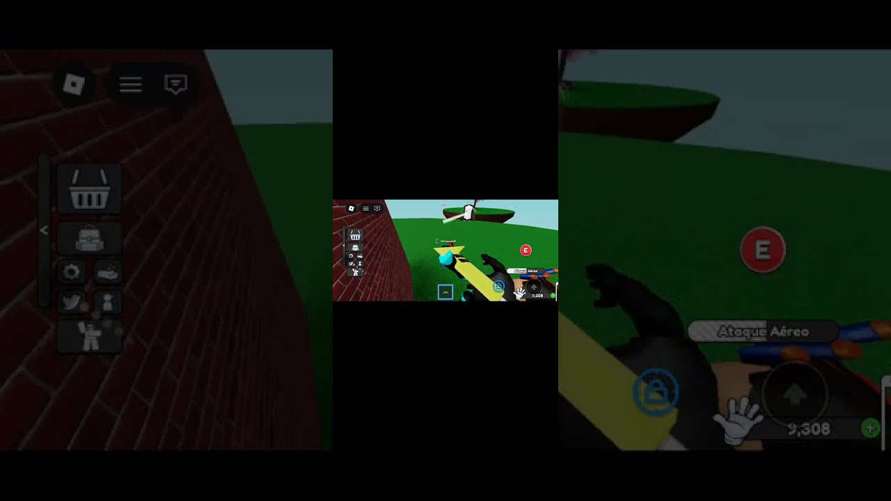 Jogando slap battles no Roblx