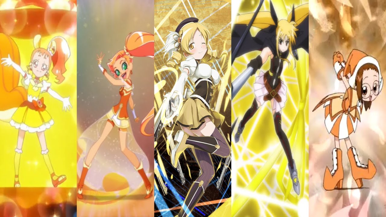 Yellow & Orange Magical Girl Transformations
