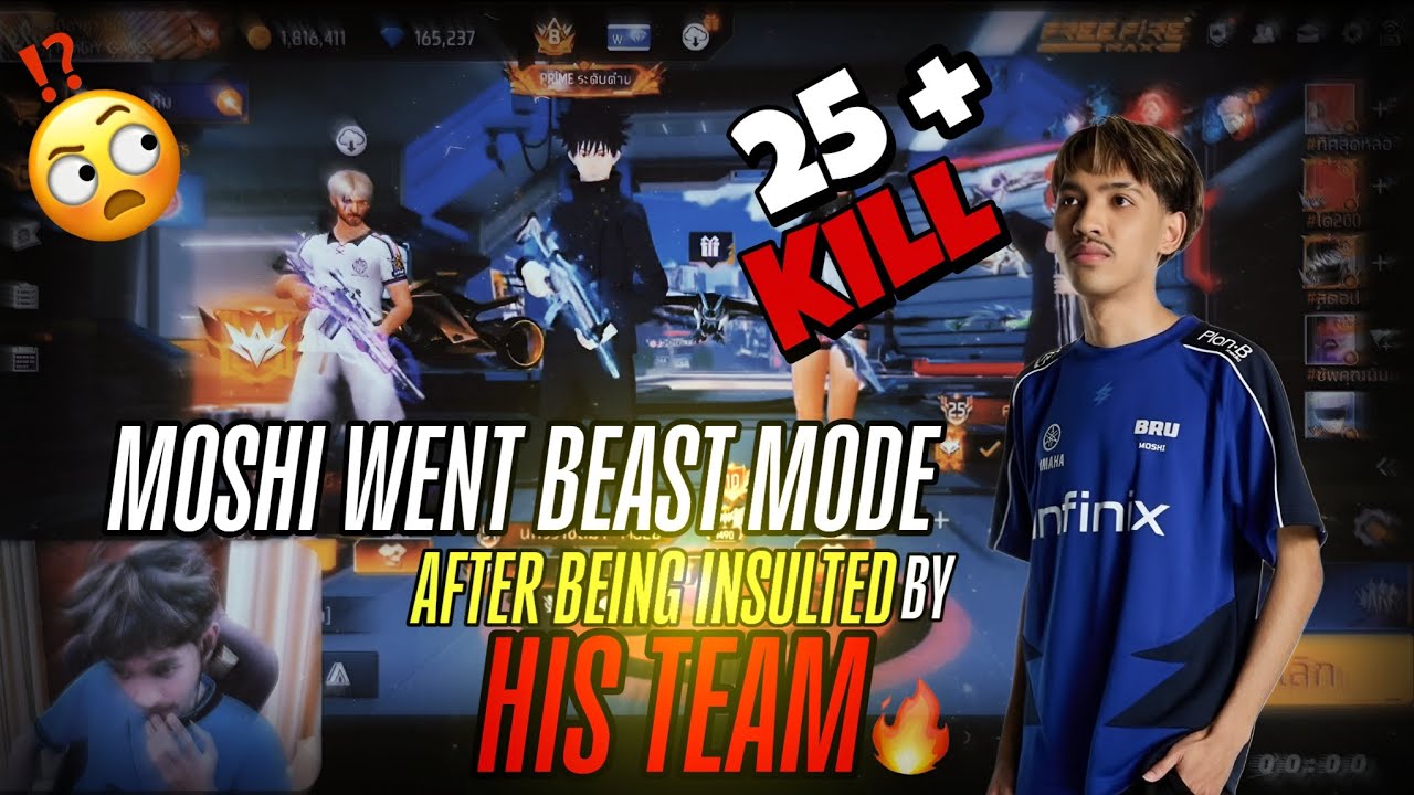 MOSHI SHOWS OFF AFTER GETTING TRASHED BY TEAMMATES (HARD CARRYING)