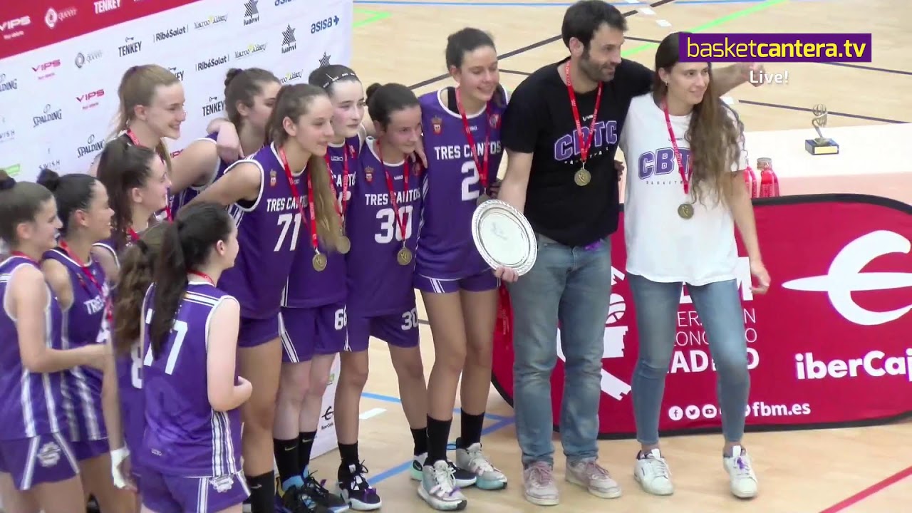 U14F - TRES CANTOS vs FEMENINO ALCORCÓN.- 3/4 puesto Final Four Madrid 2022 #BasketCantera.TV