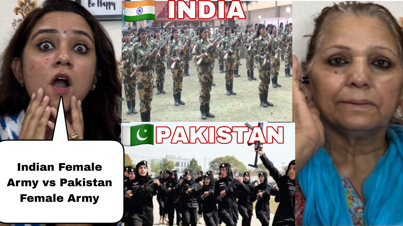Pakistan Female Army Training 🇵🇰 Vs India Female Army Training 🇮🇳 || Pakistani Reaction