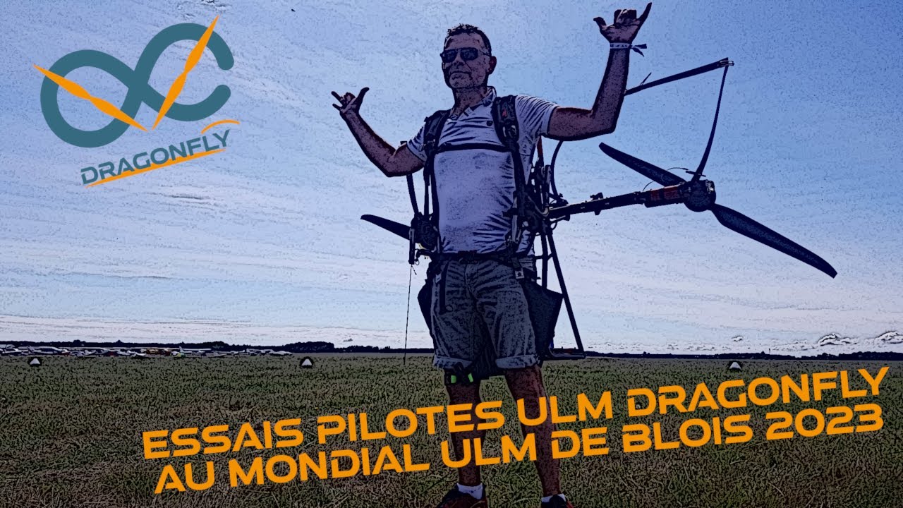 Mondial ULM Dragonfly, essais des prototypes au sol au MULM 2023 de la FFPLUM