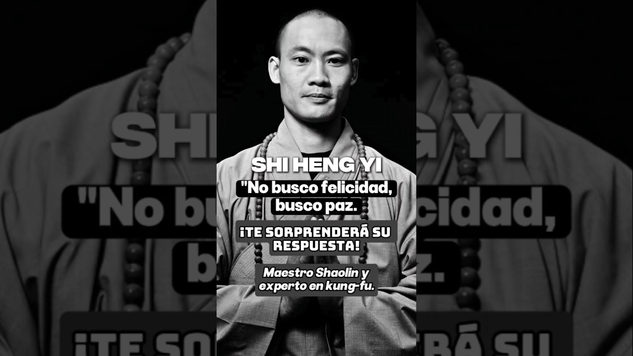 Shi Heng Yi: Busco Paz 🧘&zwj;♂️💙💫 #motivacion #reflexiones #vida