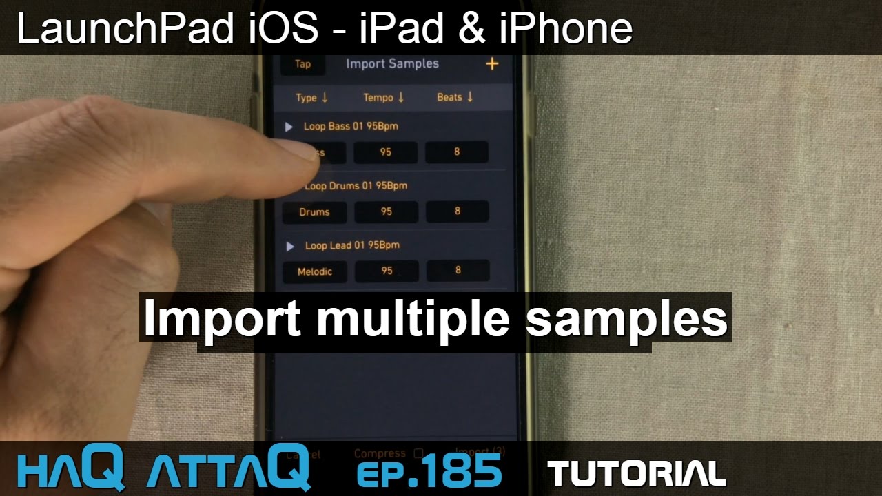 LaunchPad iOS │ Sample folder import on iPad and iPhone - haQ attaQ 185