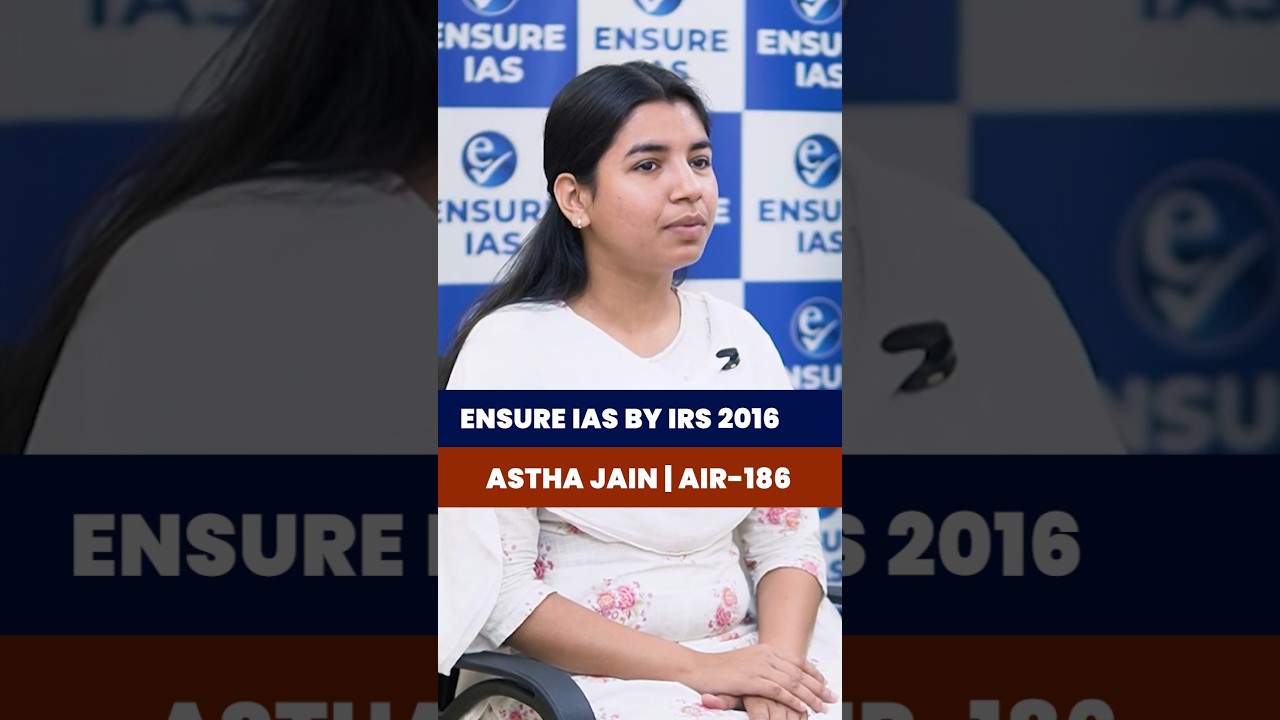 Upsc Topper 🌟 Astha Jain 👩‍✈️AIR 186 | UPSC CSE 2024 Mock Interview #shorts #upsctopper #asthajain