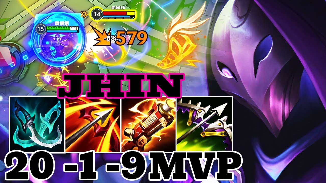 WILD RIFT JHIN ADC GAMEPLAY | 20- 1- 9 MVP | JHIN BUILD RUNES