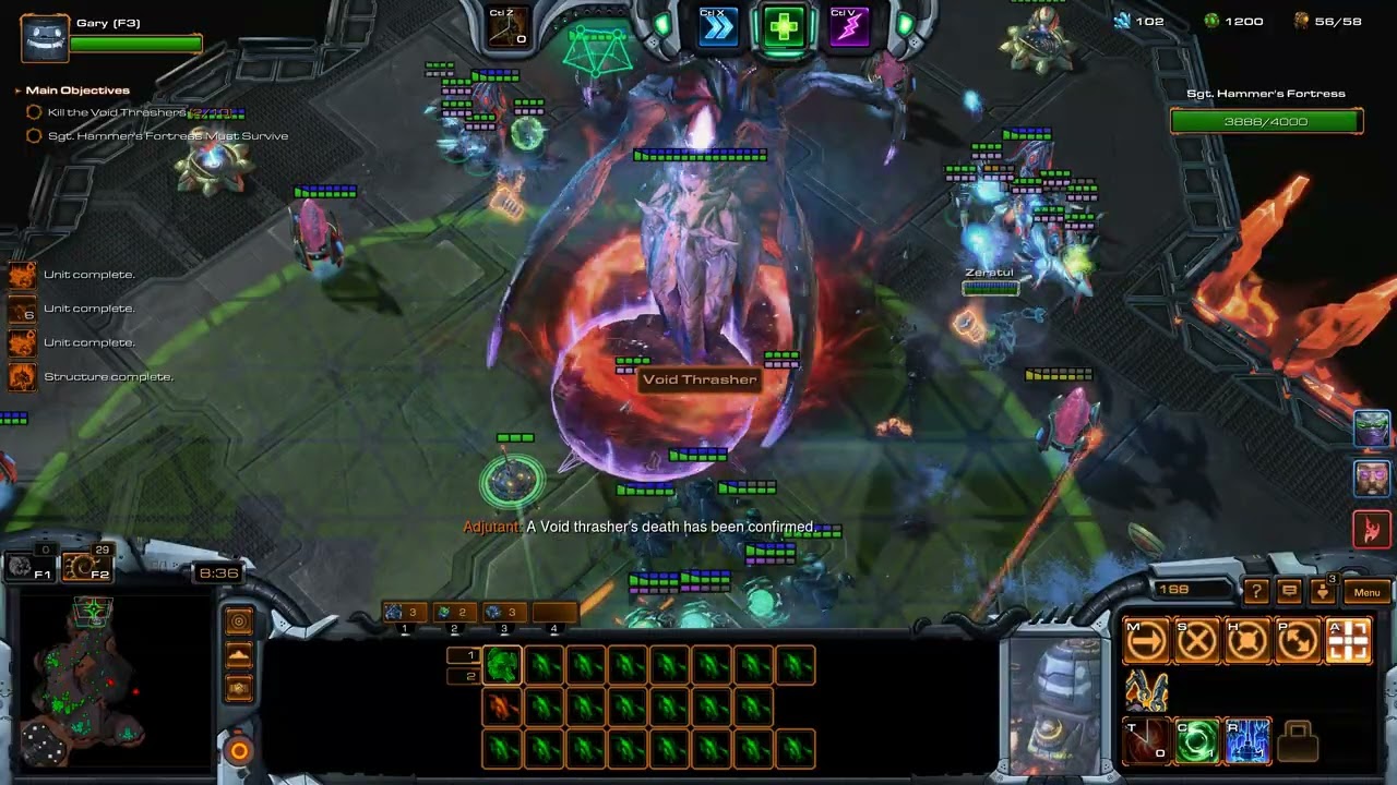 Starcraft 2: Кооперативный режим - Командир Стетманн/Хорнер - Жестокий уровень сложности - 121