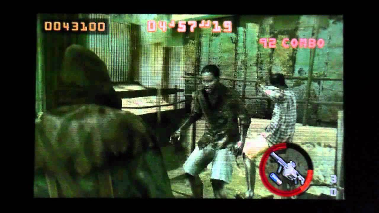 Biohazard The Mercenaries 3D MISSION LEVEL 4-4 SOLO 659,068 Hunk